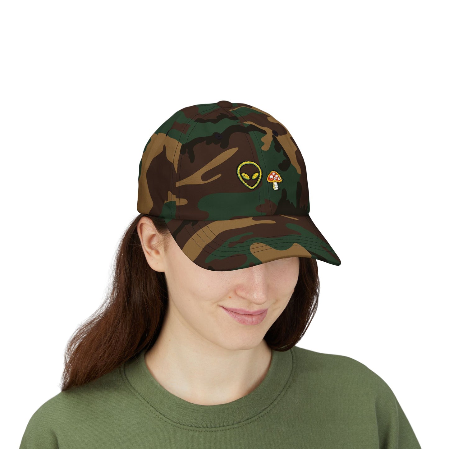 Alien Signal Unisex Dad Hat  – Minimal Streetwear Cap | Gnome Nebula