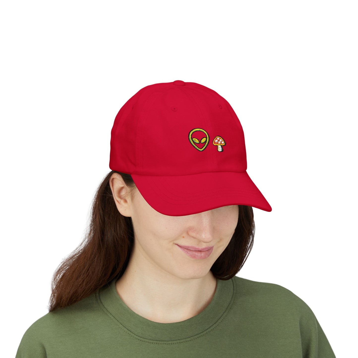 Alien Signal Unisex Dad Hat  – Minimal Streetwear Cap | Gnome Nebula