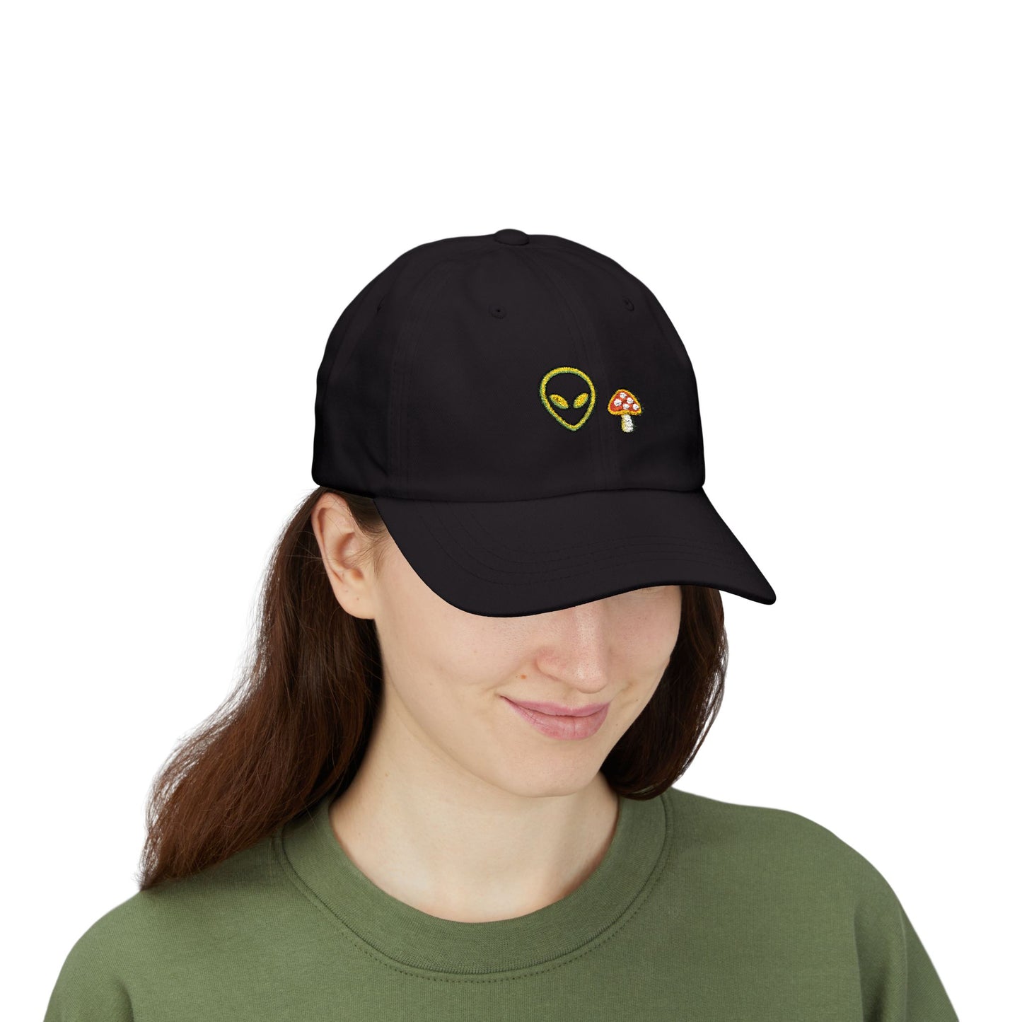 Alien Signal Unisex Dad Hat  – Minimal Streetwear Cap | Gnome Nebula