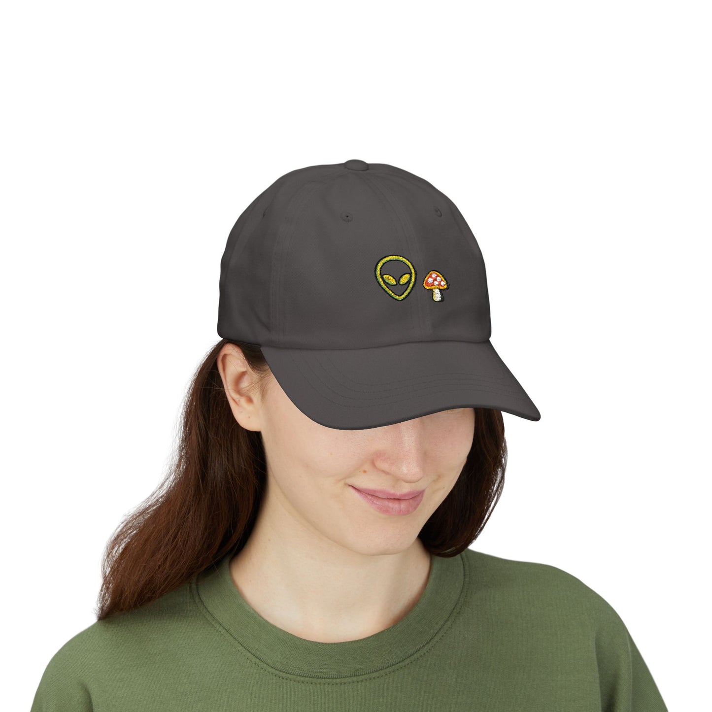 Alien Signal Unisex Dad Hat  – Minimal Streetwear Cap | Gnome Nebula
