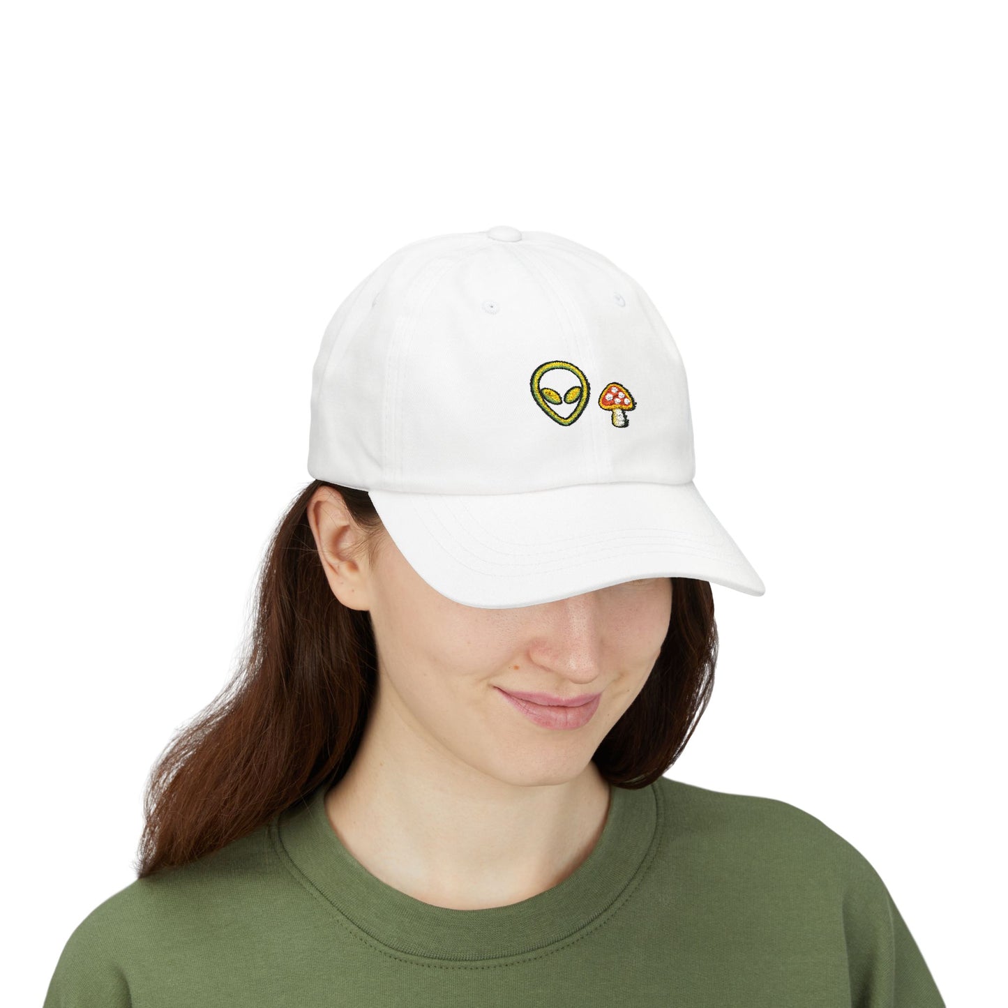 Alien Signal Unisex Dad Hat  – Minimal Streetwear Cap | Gnome Nebula