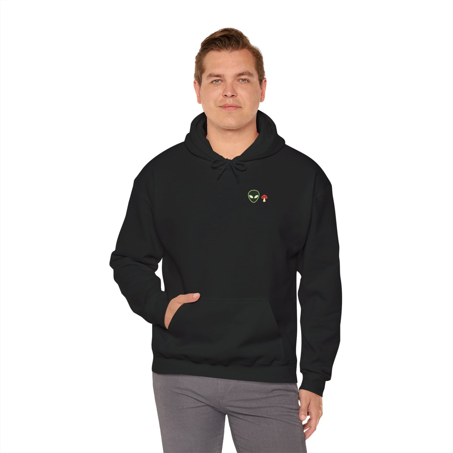 Neon Signal Hoodie – Alien Minimal Streetwear | Gnome Nebula