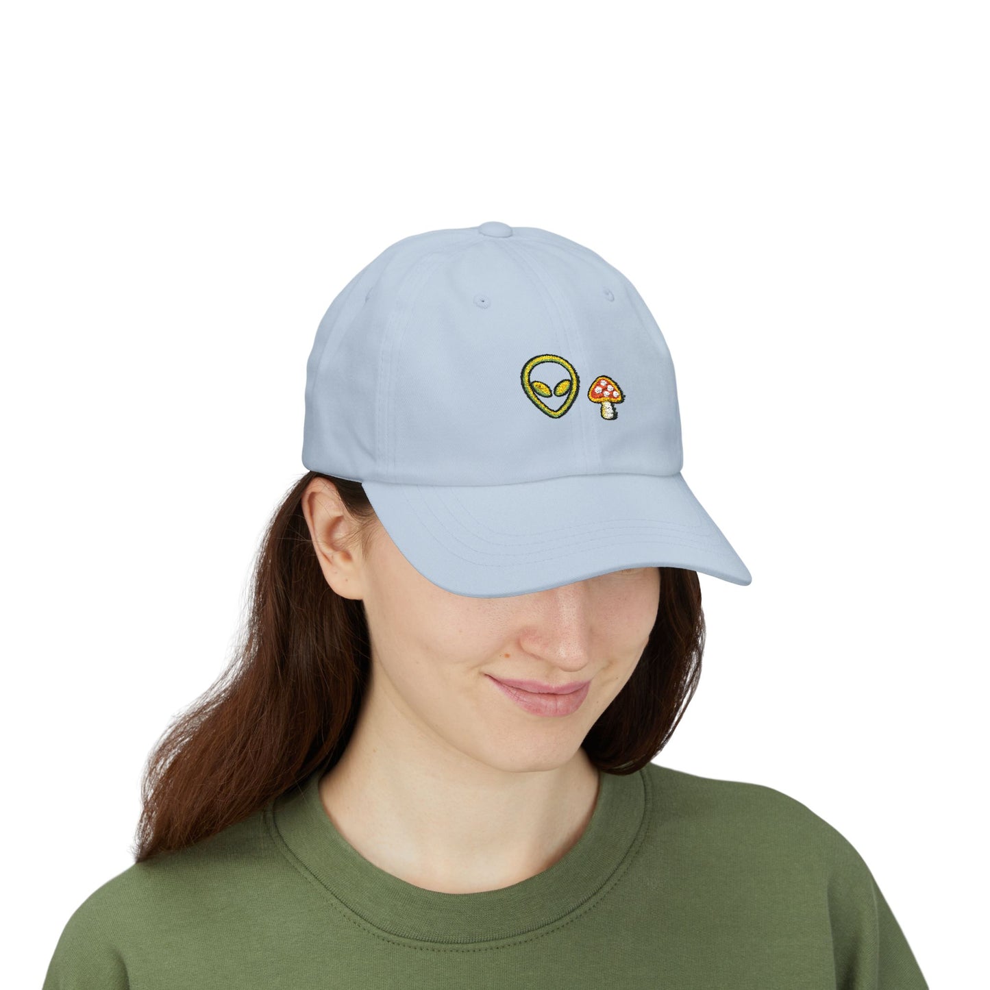 Alien Signal Unisex Dad Hat  – Minimal Streetwear Cap | Gnome Nebula