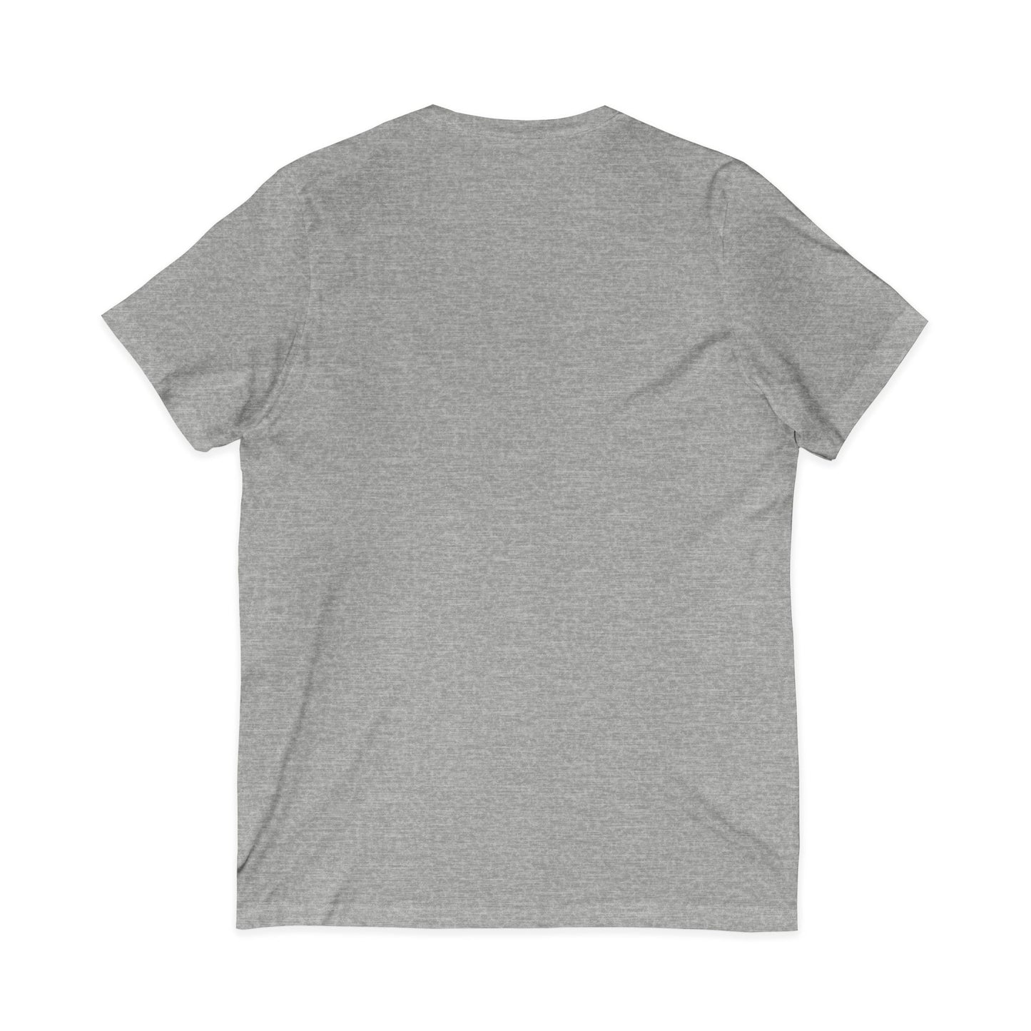 Alien Mushroom V-Neck Tee — Minimal UFO & Mushroom Graphic, Soft Unisex Fit