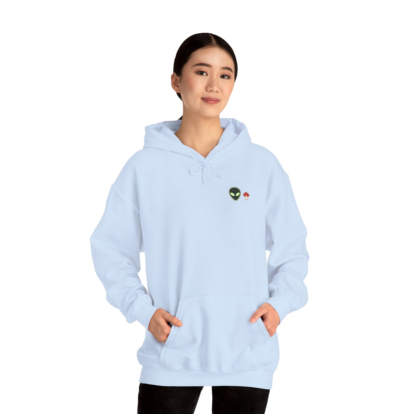 Neon Signal Hoodie – Alien Minimal Streetwear | Gnome Nebula