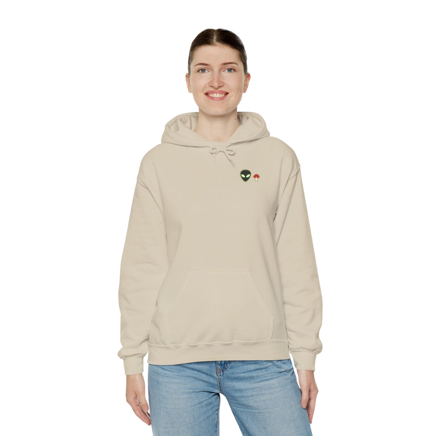 Neon Signal Hoodie – Alien Minimal Streetwear | Gnome Nebula