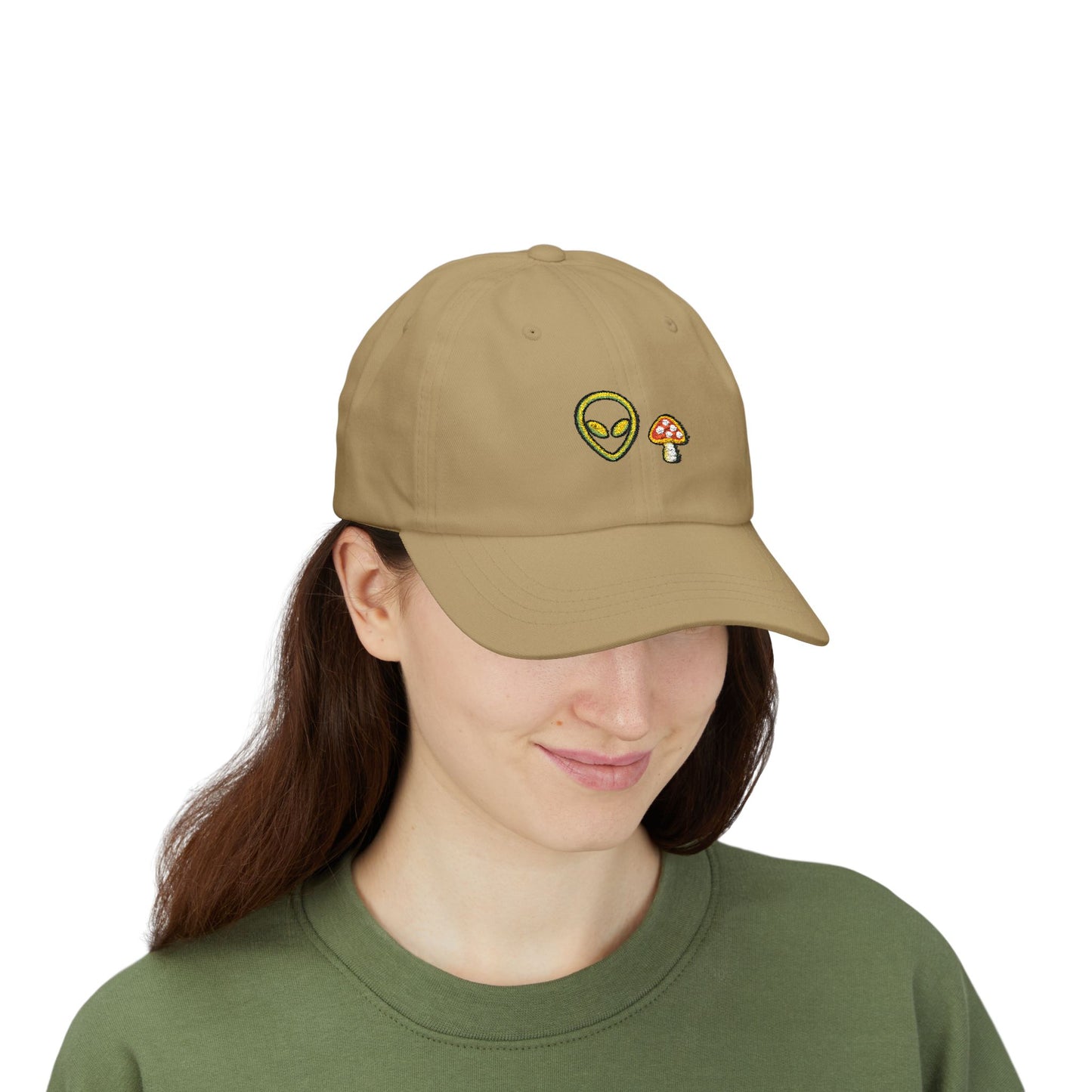 Alien Signal Unisex Dad Hat  – Minimal Streetwear Cap | Gnome Nebula