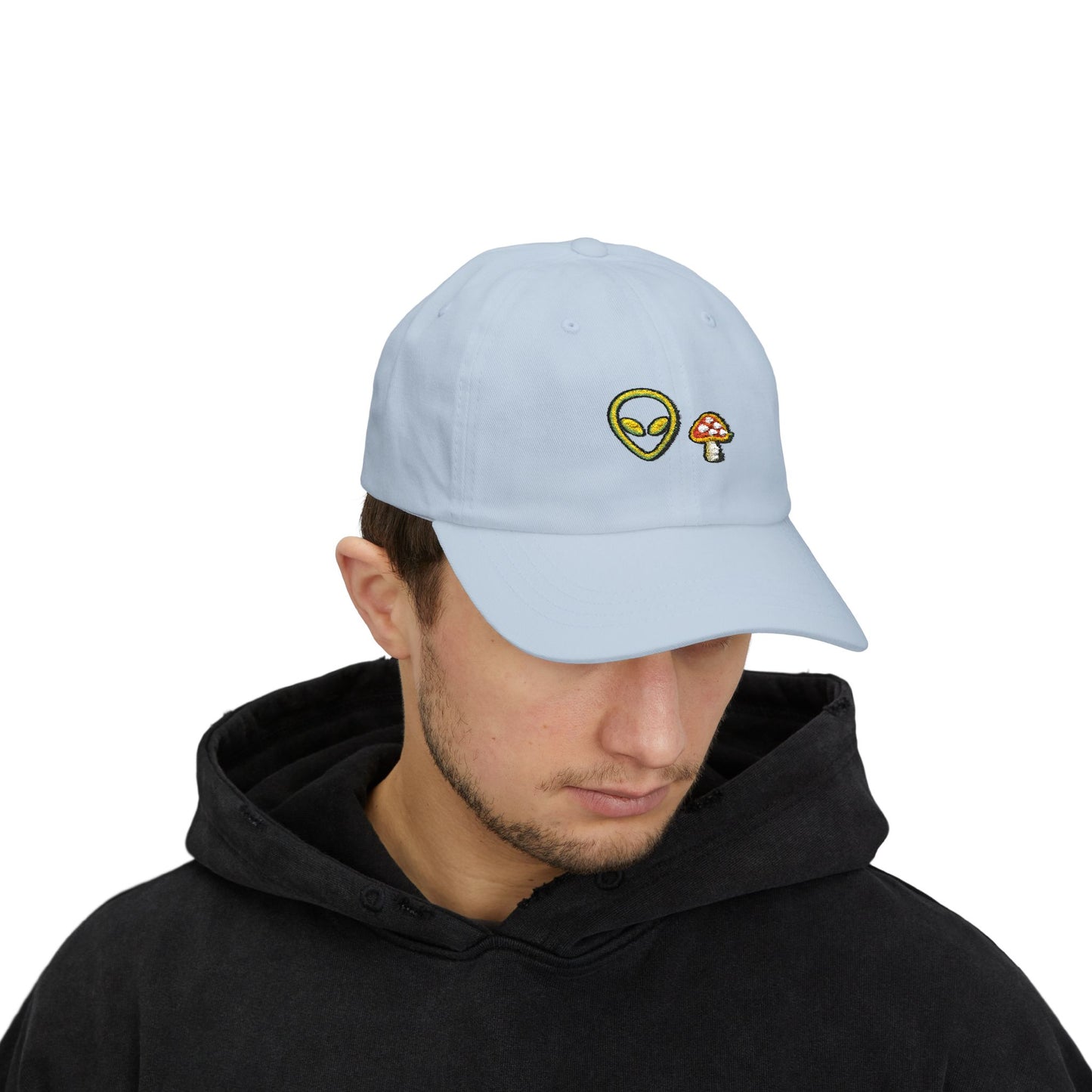 Alien Signal Unisex Dad Hat  – Minimal Streetwear Cap | Gnome Nebula