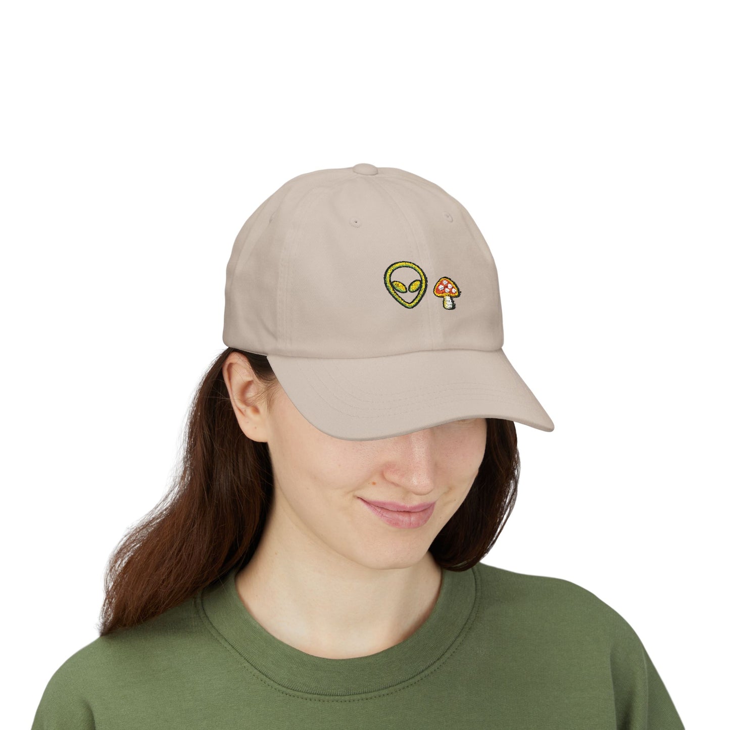 Alien Signal Unisex Dad Hat  – Minimal Streetwear Cap | Gnome Nebula