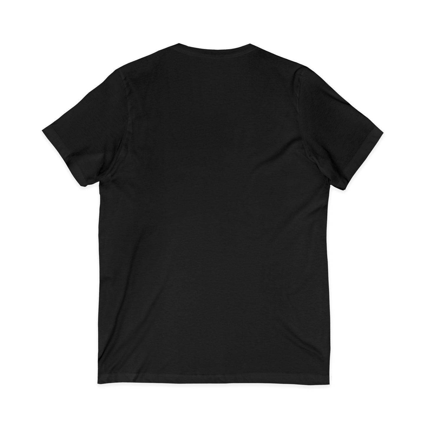 Alien Mushroom V-Neck Tee — Minimal UFO & Mushroom Graphic, Soft Unisex Fit