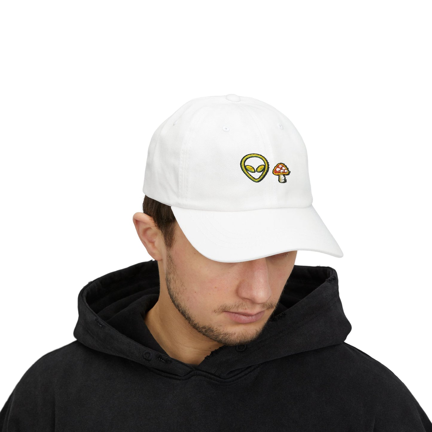 Alien Signal Unisex Dad Hat  – Minimal Streetwear Cap | Gnome Nebula