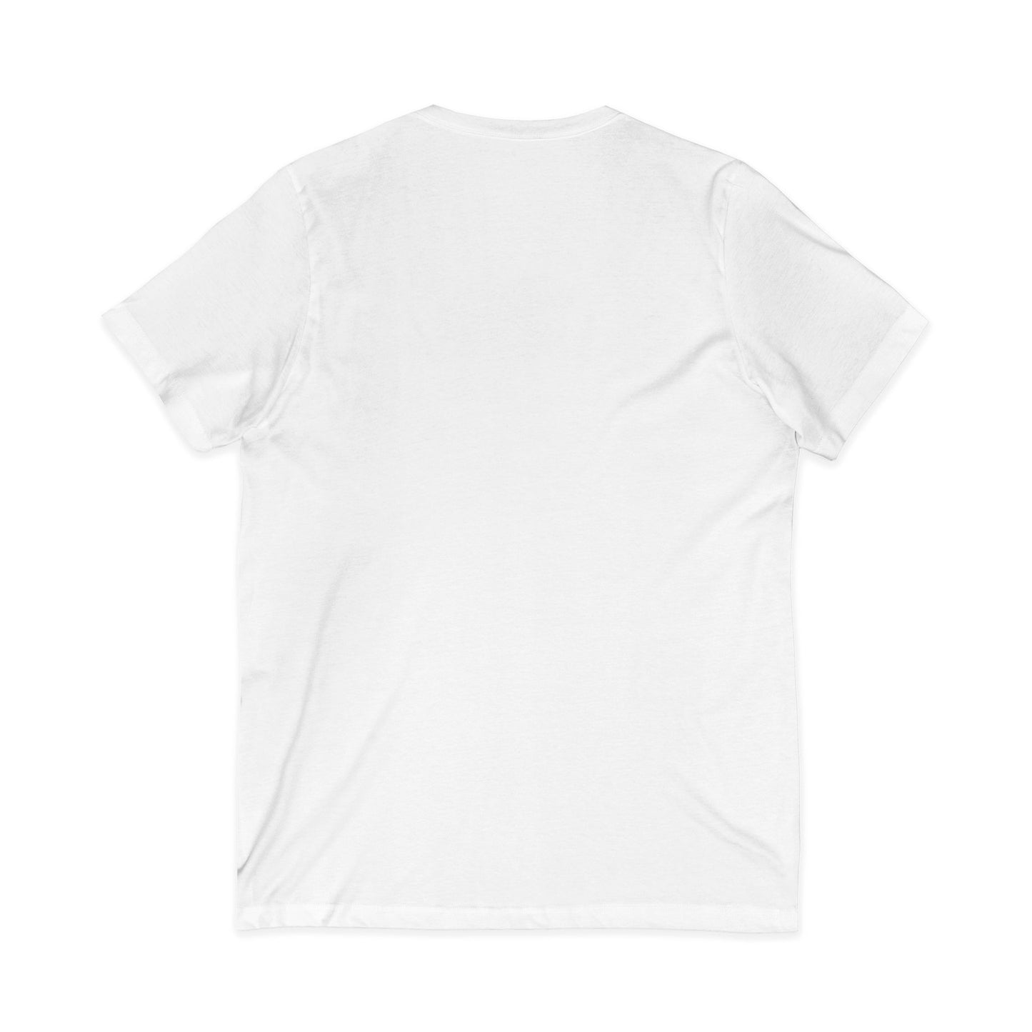 Alien Mushroom V-Neck Tee — Minimal UFO & Mushroom Graphic, Soft Unisex Fit